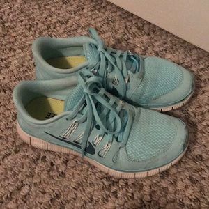 Baby blue Nike Free
